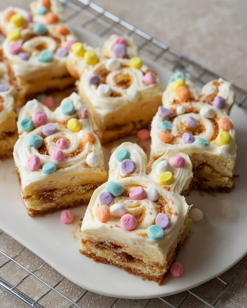 Colorful and festive Easter desserts including cakes, pastries, and sweets.