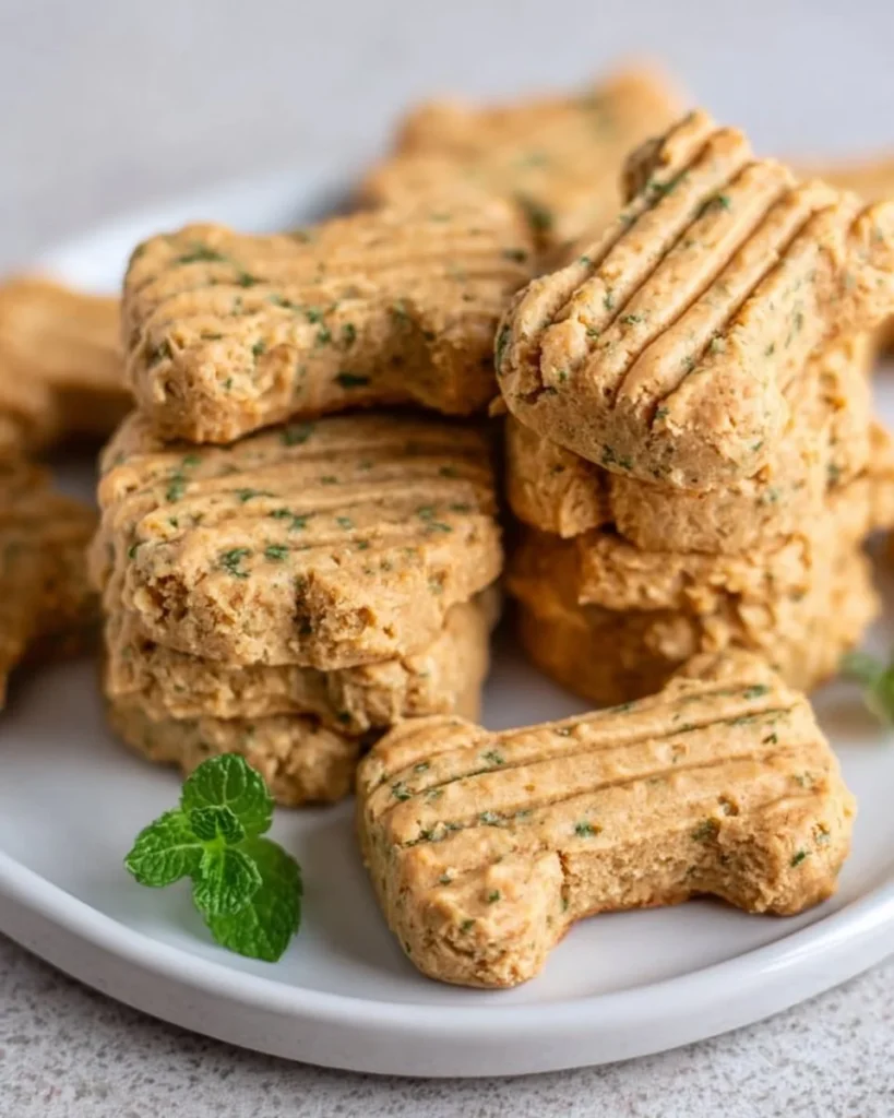 Homemade crunchy dental treats for dogs to improve dental health