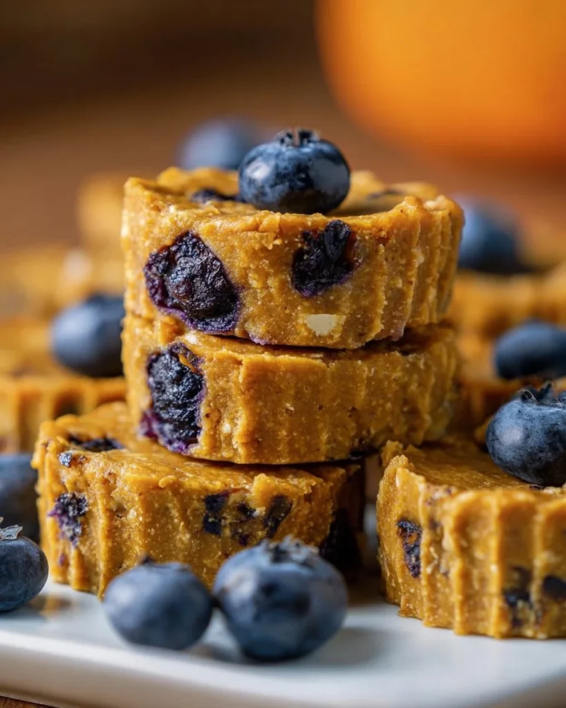Sweet potato and blueberry chews for dogs in a bowl