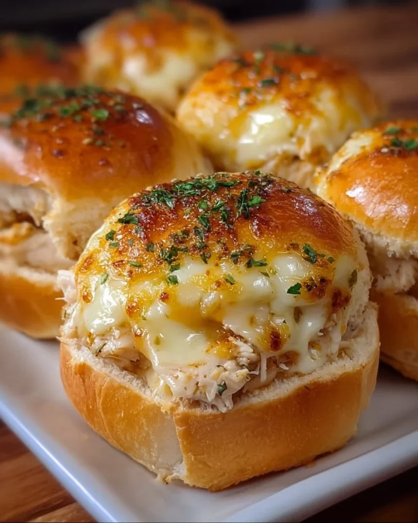 Delicious quick cheesy chicken buns freshly baked and ready to serve.