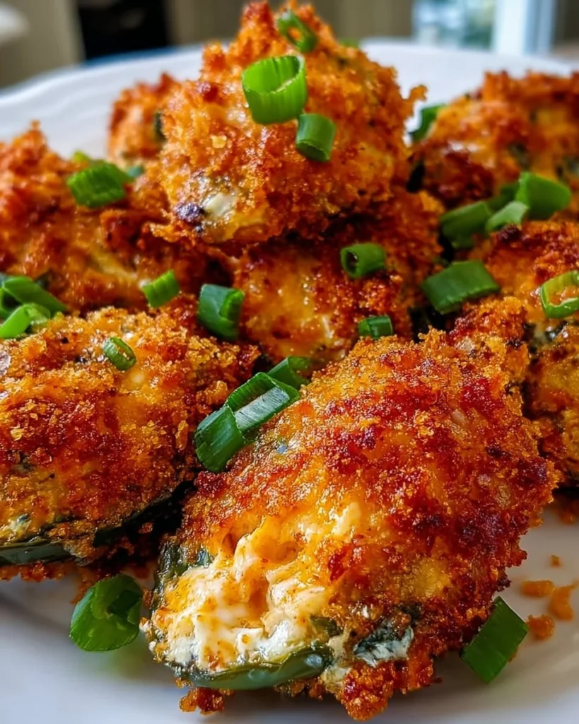 Delicious spicy Cajun Crab Poppers served as an appetizer