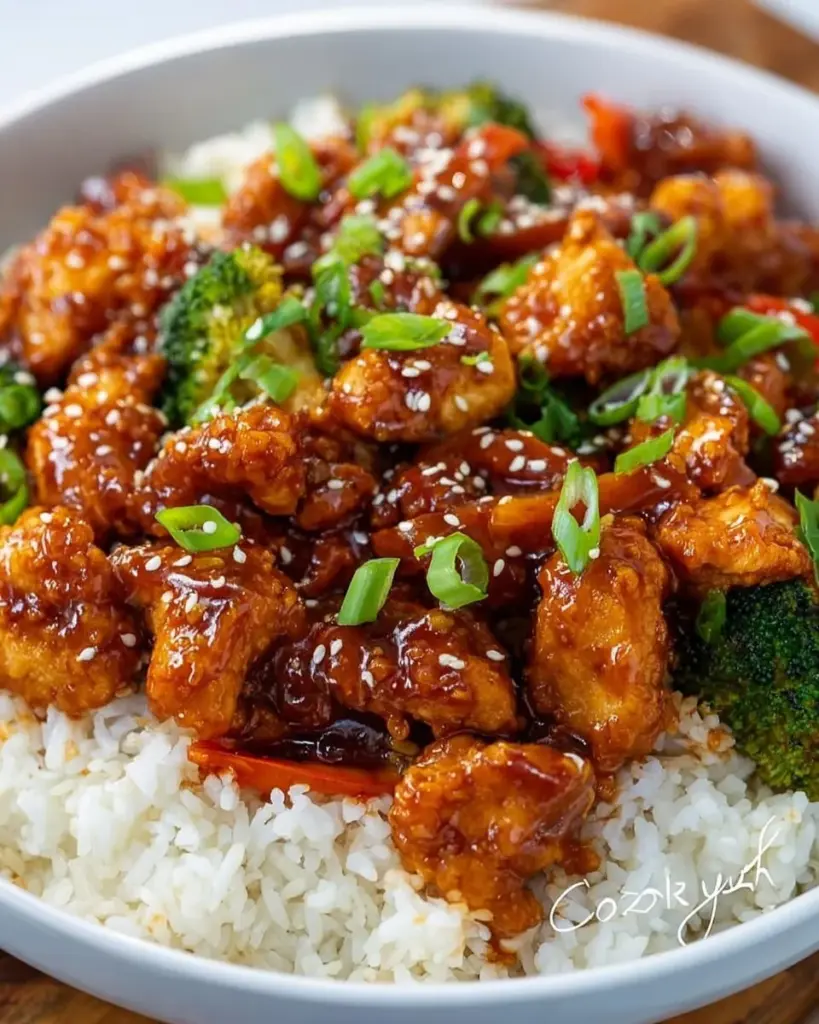 Delicious Firecracker Chicken Stir Fry with vibrant vegetables and bold flavors