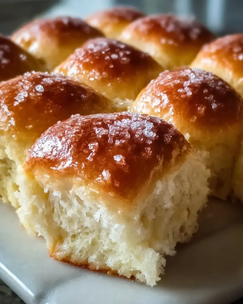 Fluffy no-knead buttermilk dinner rolls baked to perfection