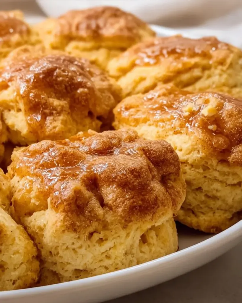 Delicious Sweet Potato Butter Swim Biscuits ready for serving.