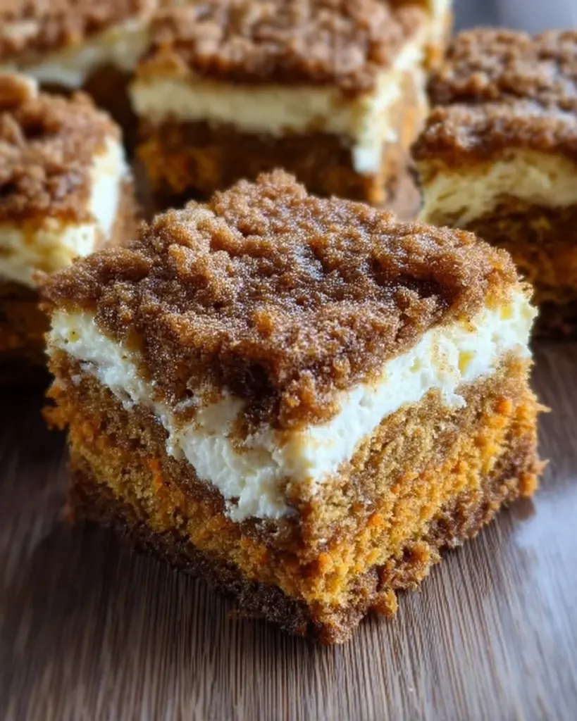 Delicious cake coffee cake with cream cheese filling topped with streusel.