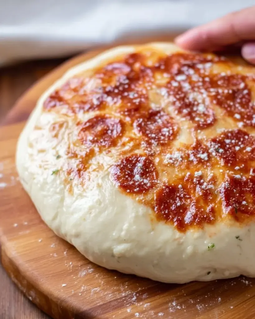 Easy homemade pizza dough ready for baking delicious pizzas