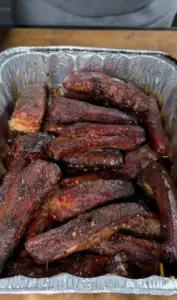 Deliciously glazed Sweet Heat BBQ Ribs ready for grilling