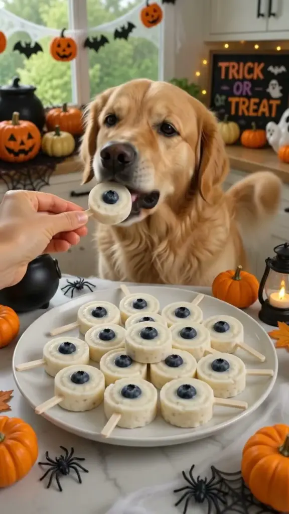 Monster Eye Pup Pops for dogs, tasty frozen treats for hot days