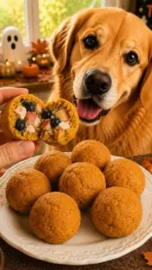 Pumpkin Surprise Smash Balls with hidden treats inside for Halloween festivities.